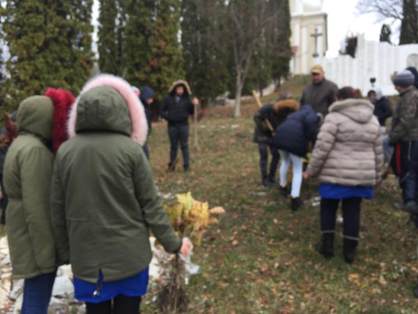 100 de puieti au fost plantati  la Monumentul Eroilor din Bocsa