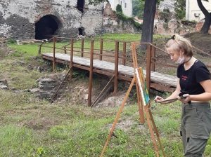 Parcul Cetății Bathory din Șimleu Silvaniei, gazda unei tabăre de pictură în aer liber pentru tineri