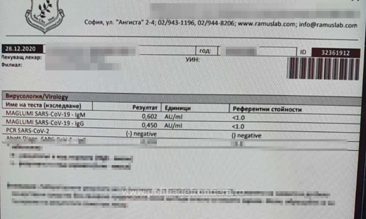 Trafic cu teste negative false de covid-19