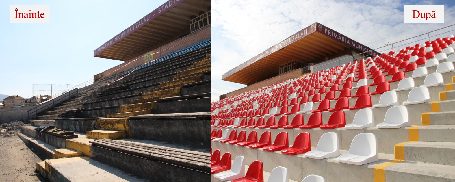 Zalău: Tribuna Stadionului a fost modernizată