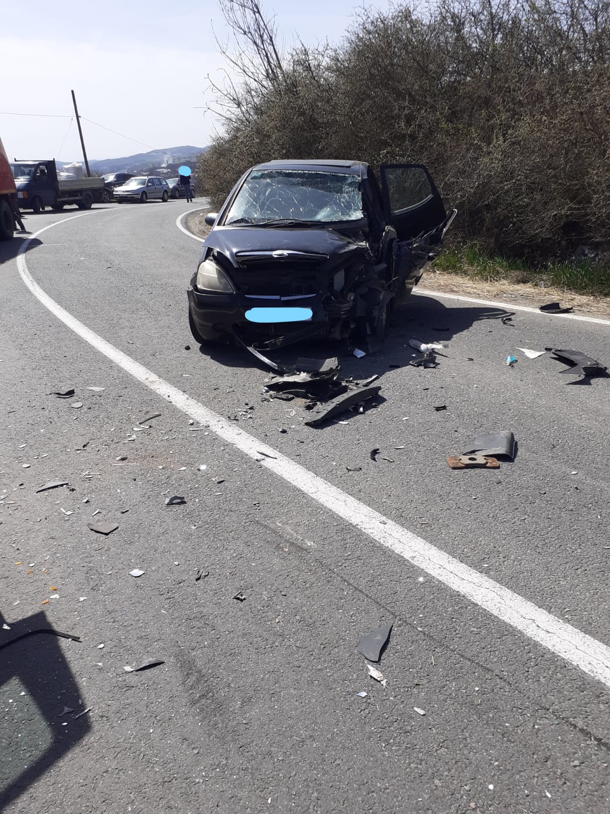 Accident la Chendrea. Un copil a ajuns la spital