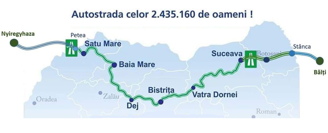 Contracte semnate pentru studiile de fezabilitate pe tronsoanele Baia Mare-Dej și Dej-Bistrița din Autostrada Nordului