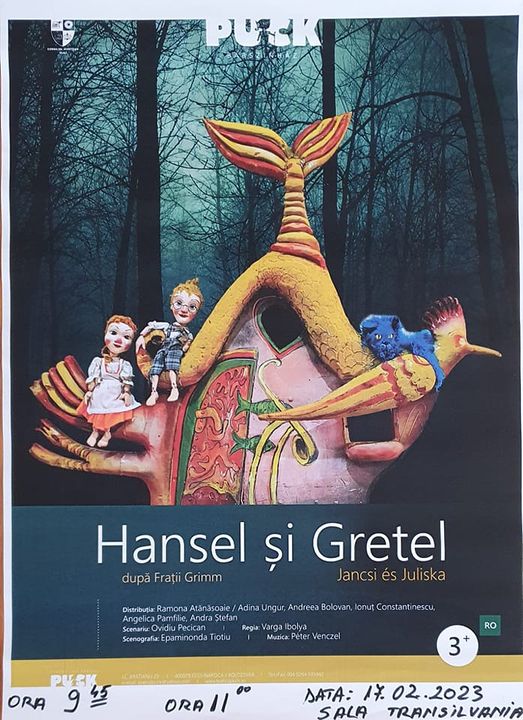 Teatru de păpuși la Zalău: „Hansel și Gretel”