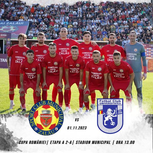 SCM Zalău joacă miercuri cu FCU 1948 Craiova