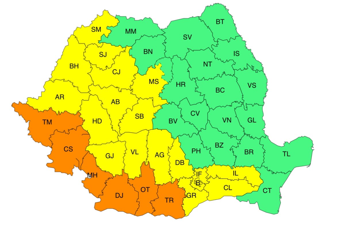 Sălajul, din nou sub avertizare meteo de caniculă