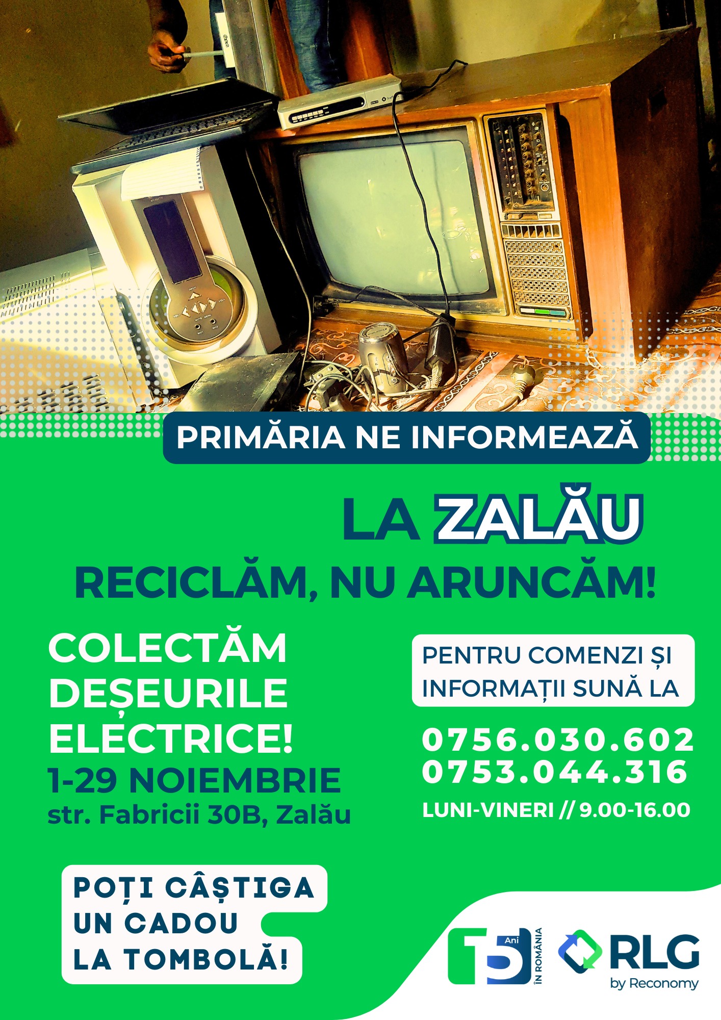 Ai acasă deșeuri electrice și electronice? Le poți preda gratuit până la finele lunii noiembrie