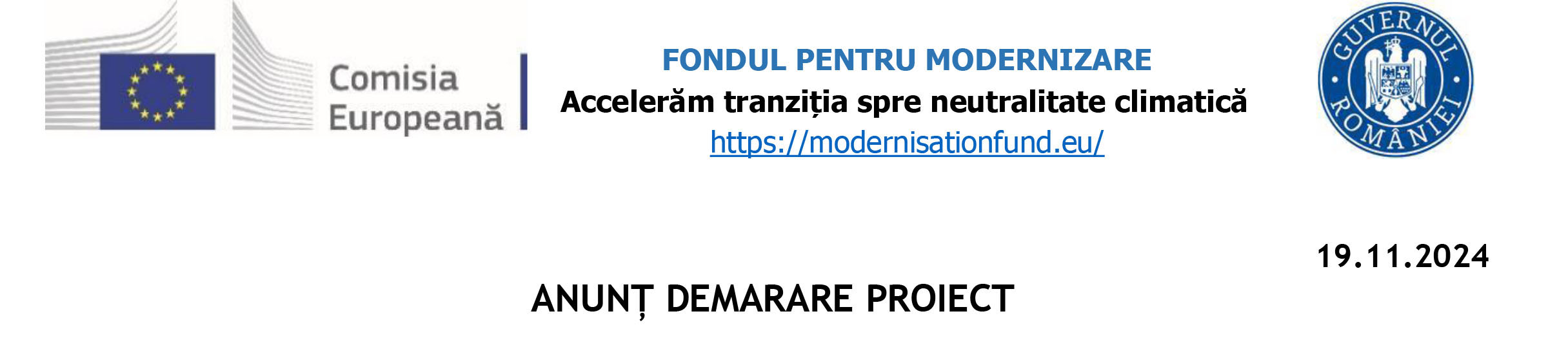 ANUNȚ DEMARARE PROIECT „Automatizarea RED MT din zona Transilvania Nord, în vederea identificării și izolării zonei de rețea cu defect”: Cluj-Napoca, Oradea, Zalau, Baia-Mare, Satu-Mare, Bistrita”