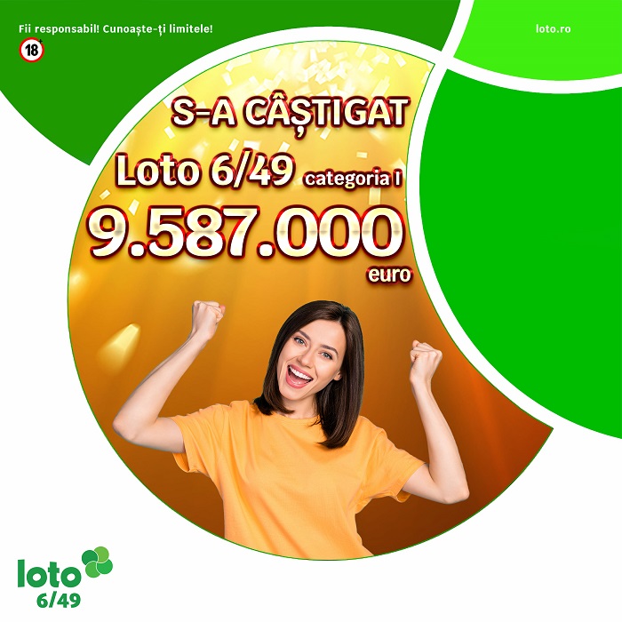 S-a câștigat marele premiu la Loto 6/49 în valoare de peste 9,58 milioane de euro