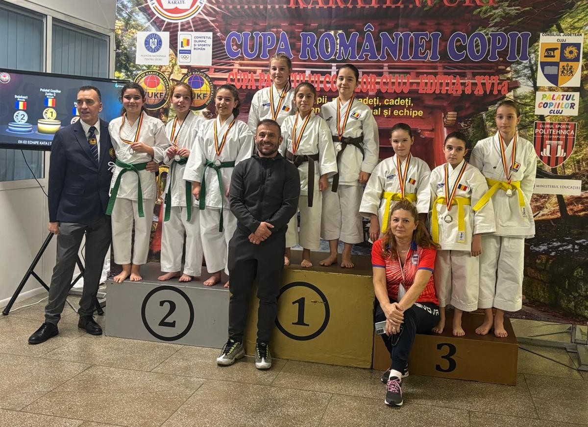 Sportivi de la Palatul Copiilor Zalău, aur la Cupa României de karate