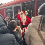 Moș Crăciun a făcut popas în gara din Zalău