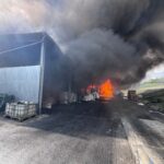 Incendiu de proporții la Șeredeiu! Mesaj RO-Alert din cauza degajărilor mari de fum