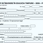 Înscriere la grădiniță 2026!