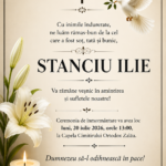 Cu inimile îndurerate, ne luăm rămas bun de la STANCIU ILIE…