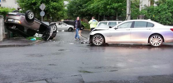 Accident grav pe Calea Turzii, provocat de un salajean cu BMW