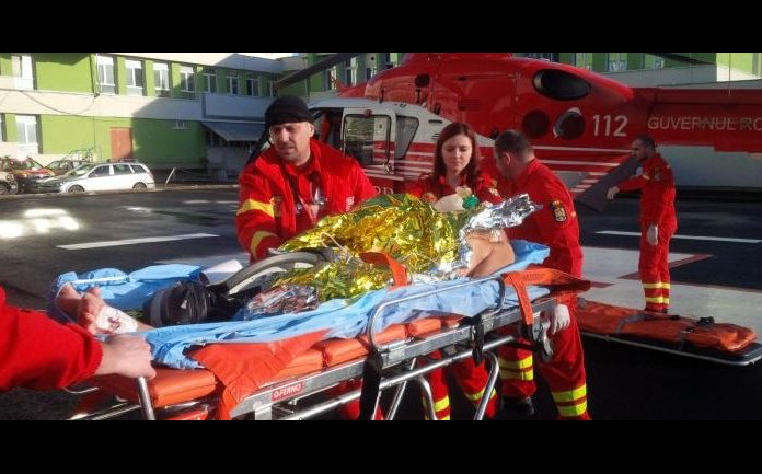 Accident casnic ingrozitor. O salajeanca cu arsuri grave a fost dusa cu elicopterul SMURD la Clinica de Mari Arsi de la Timisoara