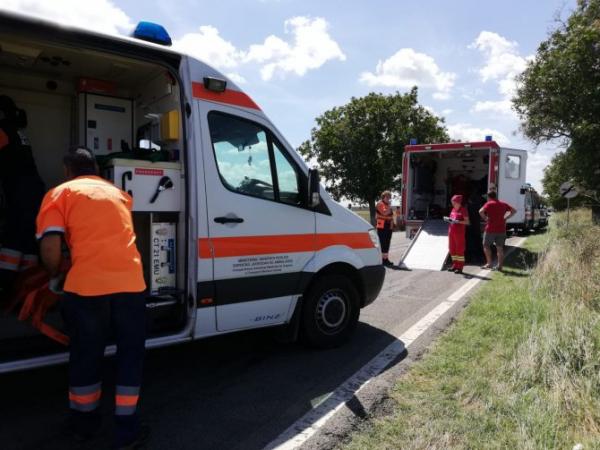 Ambulata din Simleu implicata într-un accident