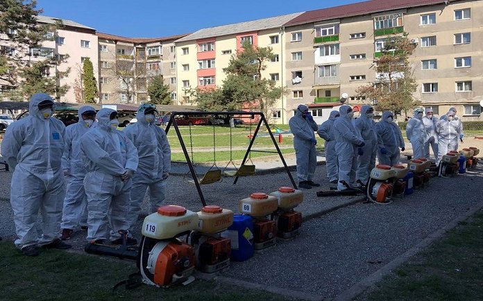 Continua actiunile de dezinfectie in Municipiul Zalau