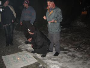 Protestatarii din Zalau si-au facut un obicei