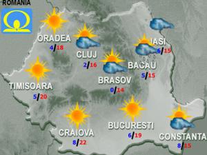 Temperaturi mai mari decat cele normale, pană la sfarşitul lunii