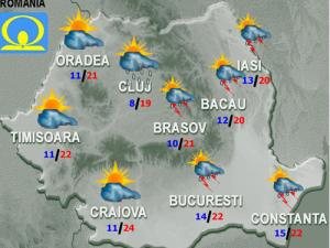 Meteorologii anunta vreme rece si instabila