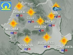 Vremea se mentine frumoasa si calda