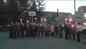 25 de maghiari au protestat in centrul Zalaului