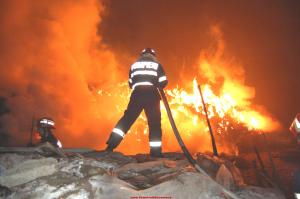 Tamplarie mistuita de flacari la Somes Odorhei