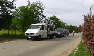 Accident in lant pe strada Crasnei