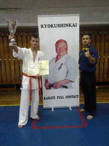 Doi invingatori in finala concursului „DANUBE DELTA CUP” Kyokushin