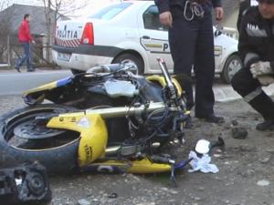 Un motociclist de 23 de ani a provocat un accident grav langa Cehu Silvaniei