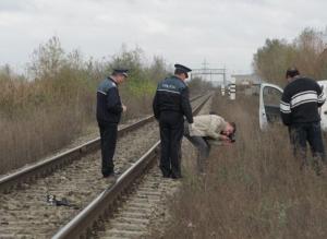 Masina lovita de tren la Hereclean