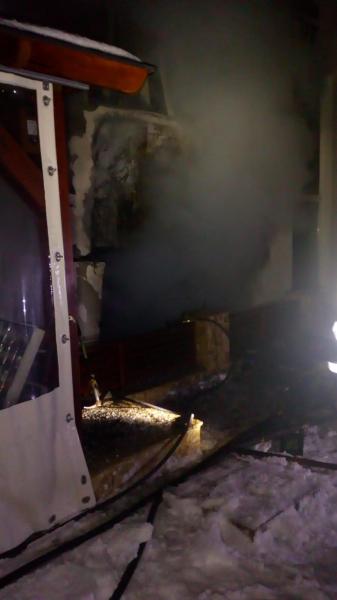 Incendiu la Vila President din Zalau