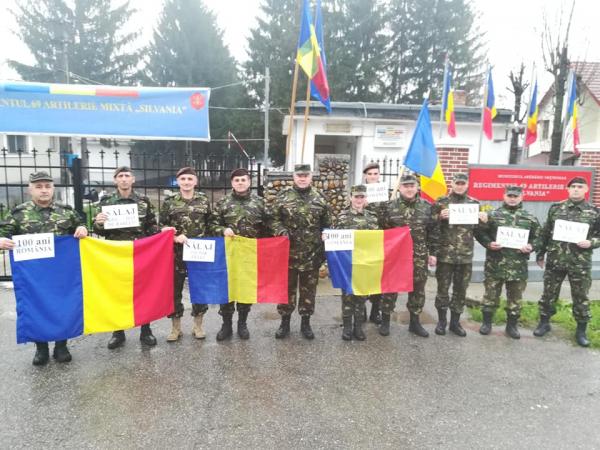 Militarii salajeni in mars spre Alba Iulia