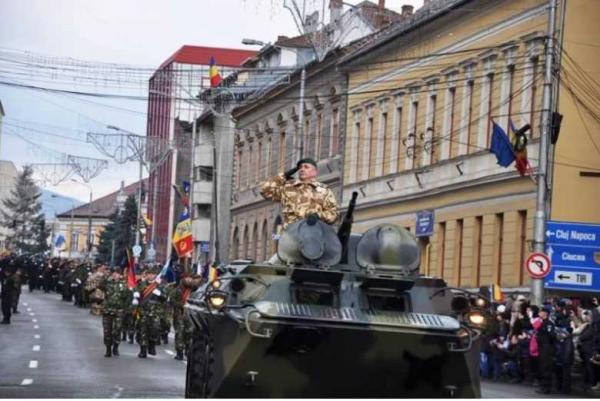 Parada grandioasa de 1 Decembrie la Zalau