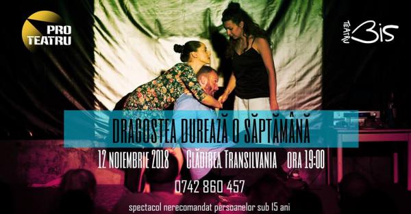 Piesa de teatru interzisa copiilor sub 15 ani, luni, la Cladirea ”Transilvania”