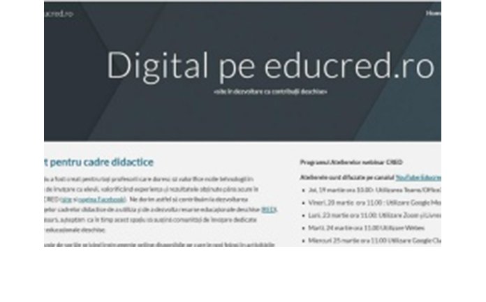 Profesorii pot sa predea online. Ministerul Educatiei a lansat o platforma digitala