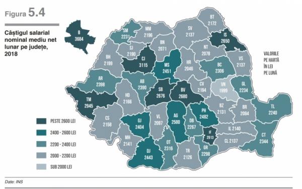 Salajenii au salarii cuprinse intre 2.000 si 2.200 lei. Clujul, in topul celor mai platite judete