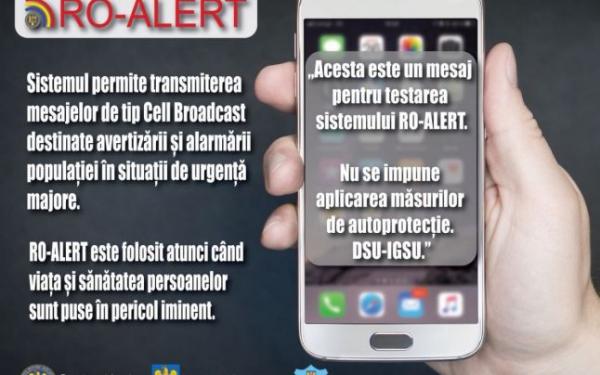 Salajenii primesc de ieri alerte de dezastre  pe mobil pentru testarea noului sistem RO-ALERT