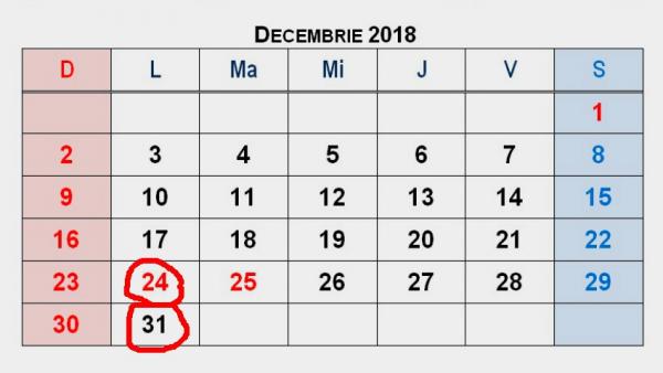 Se pregatesc inca doua  mini vacante a cate 5 zile,  de Craciun si de Revelion