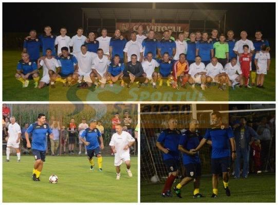 Selectionerul Cosmin Contra, alaturi de Jean Vladoiu, Miodrag Belodedici sau Florin Constantinovici, au facut spectacol la meciul de gala al Cupei ”Viitorul”