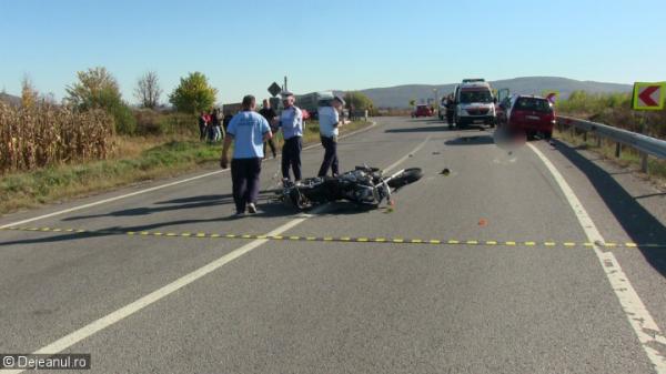 Un motociclist din Jibou a murit ieri intr-un grav accident