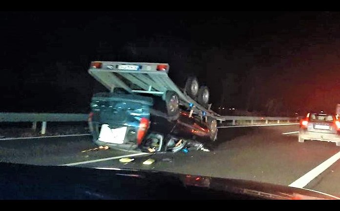 Un salajean s-a rasturnat cu trailerul pe autostrada in Ungaria