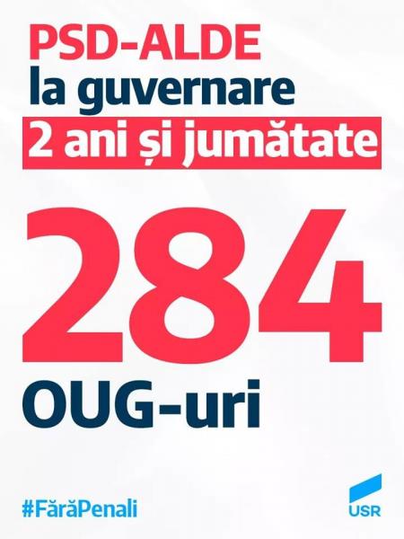 USR Salaj vs PSD Salaj – despre ordonantele de urgenta folosite de Guvernul Romaniei